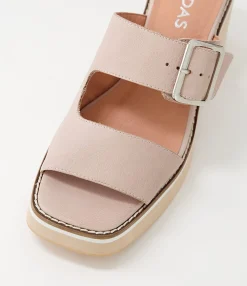 Sale Midas Shoes Jeddal Cafe Leather Slides