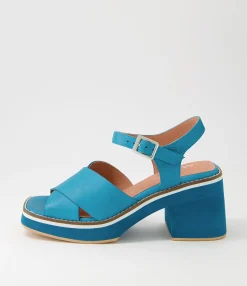 Cheap Midas Shoes Jeddie Peacock Leather Sandals