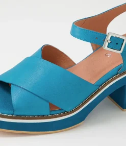 Cheap Midas Shoes Jeddie Peacock Leather Sandals