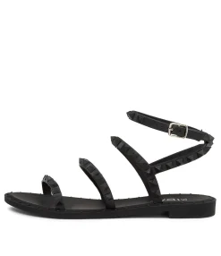 Fashion Midas Shoes Jelly Black Smooth