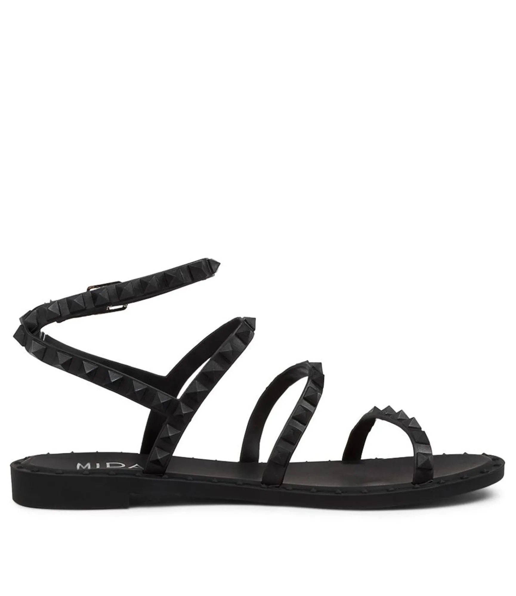 Fashion Midas Shoes Jelly Black Smooth