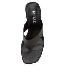 Cheap Midas Shoes Jemima Black Leather