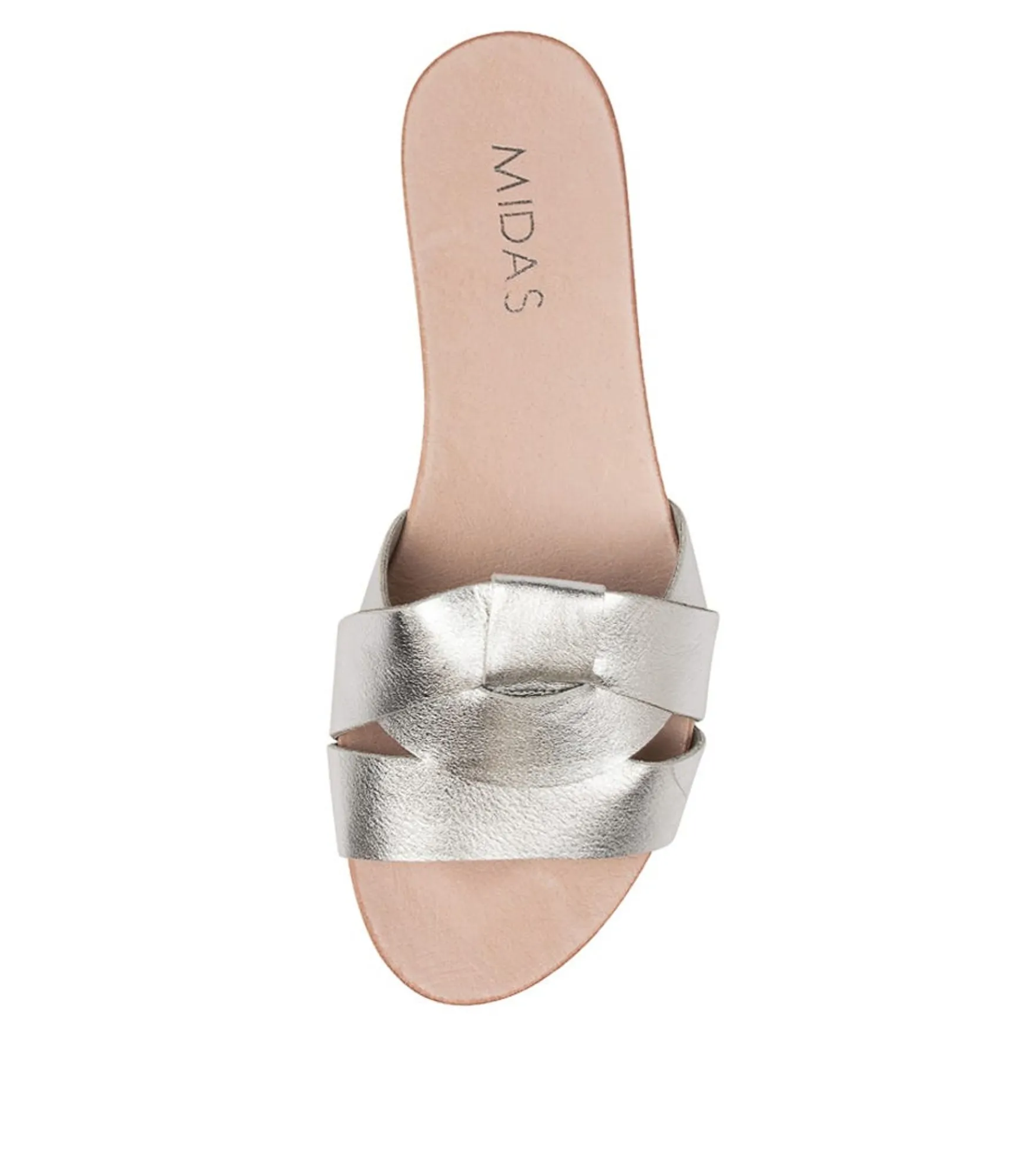 Cheap Midas Shoes Jenkin Silver Leather