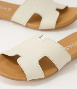Best Sale Midas Shoes Jevon Milk Leather Slides