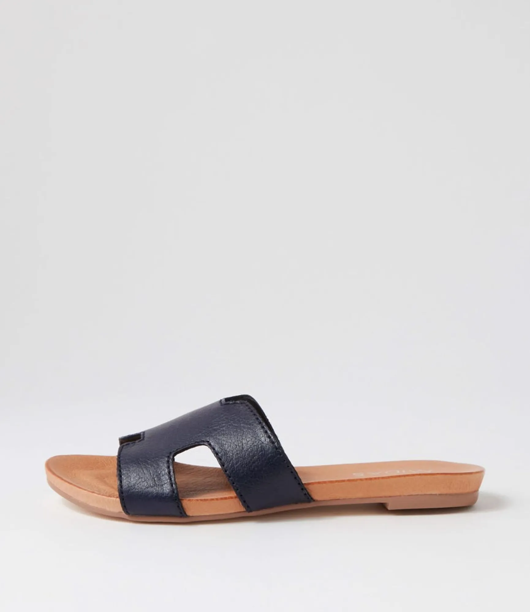 Outlet Midas Shoes Jevon Navy Leather Slides