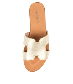 Best Sale Midas Shoes Jevon Pale Gold Leather