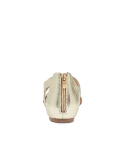 New Midas Shoes Jewel Pale Gold Leather