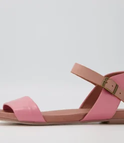 Cheap Midas Shoes Jimbara Pink Mushroom Leather Sandals