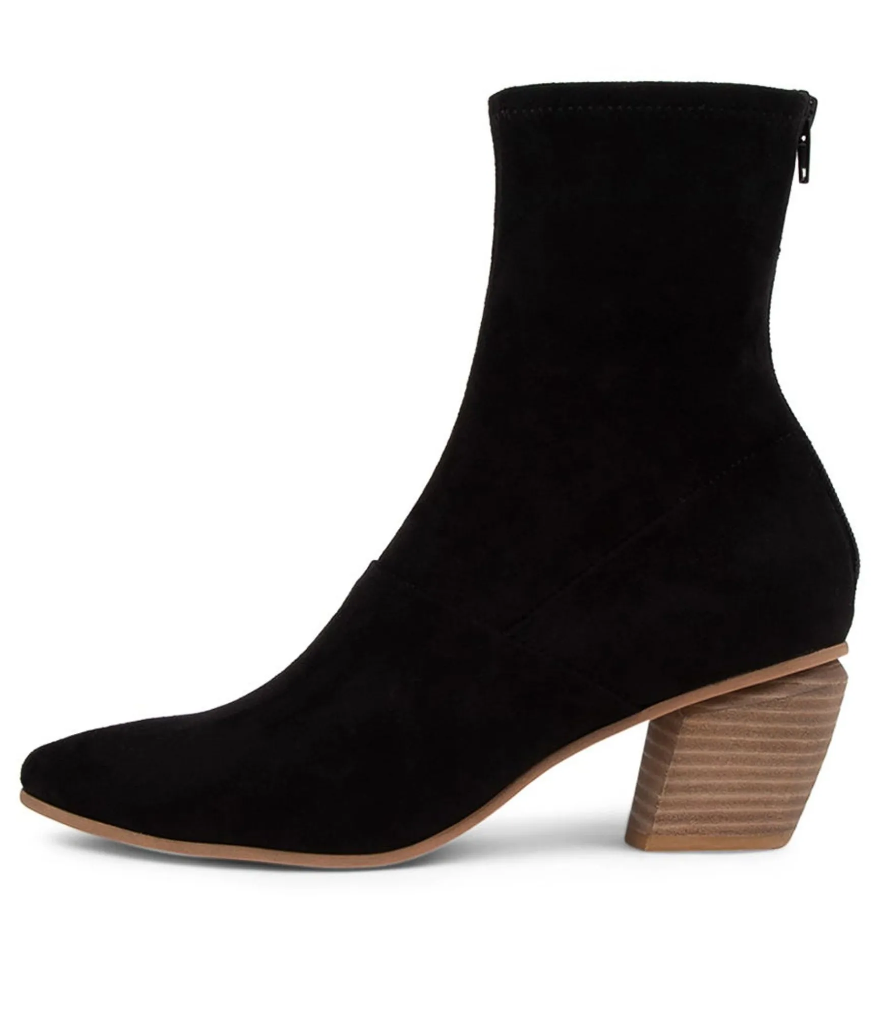 Clearance Midas Shoes Jollie Black Microsuede Ankle Boots
