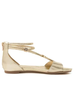 Cheap Midas Shoes Juno Pale Gold Leather