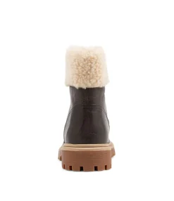 Clearance Midas Shoes Kalaxy Choc Sand Fur Rugged Leather Ankle Boots