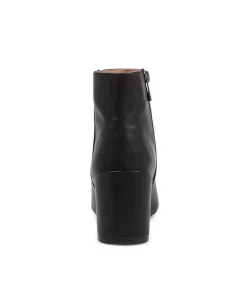Discount Midas Shoes Kamille Black Leather Ankle Boots