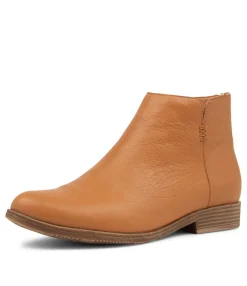 Sale Midas Shoes Kippy Dark Tan Leather Ankle Boots