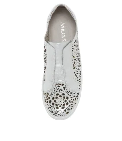 Best Sale Midas Shoes Lachlyn Silver Leather Sneakers Ws