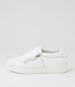 New Midas Shoes Lagoon White Leather Sneakers