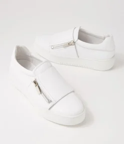 New Midas Shoes Lagoon White Leather Sneakers