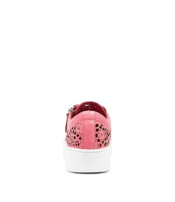 Fashion Midas Shoes Landry Pretty Pink Leather Sneakers Ws