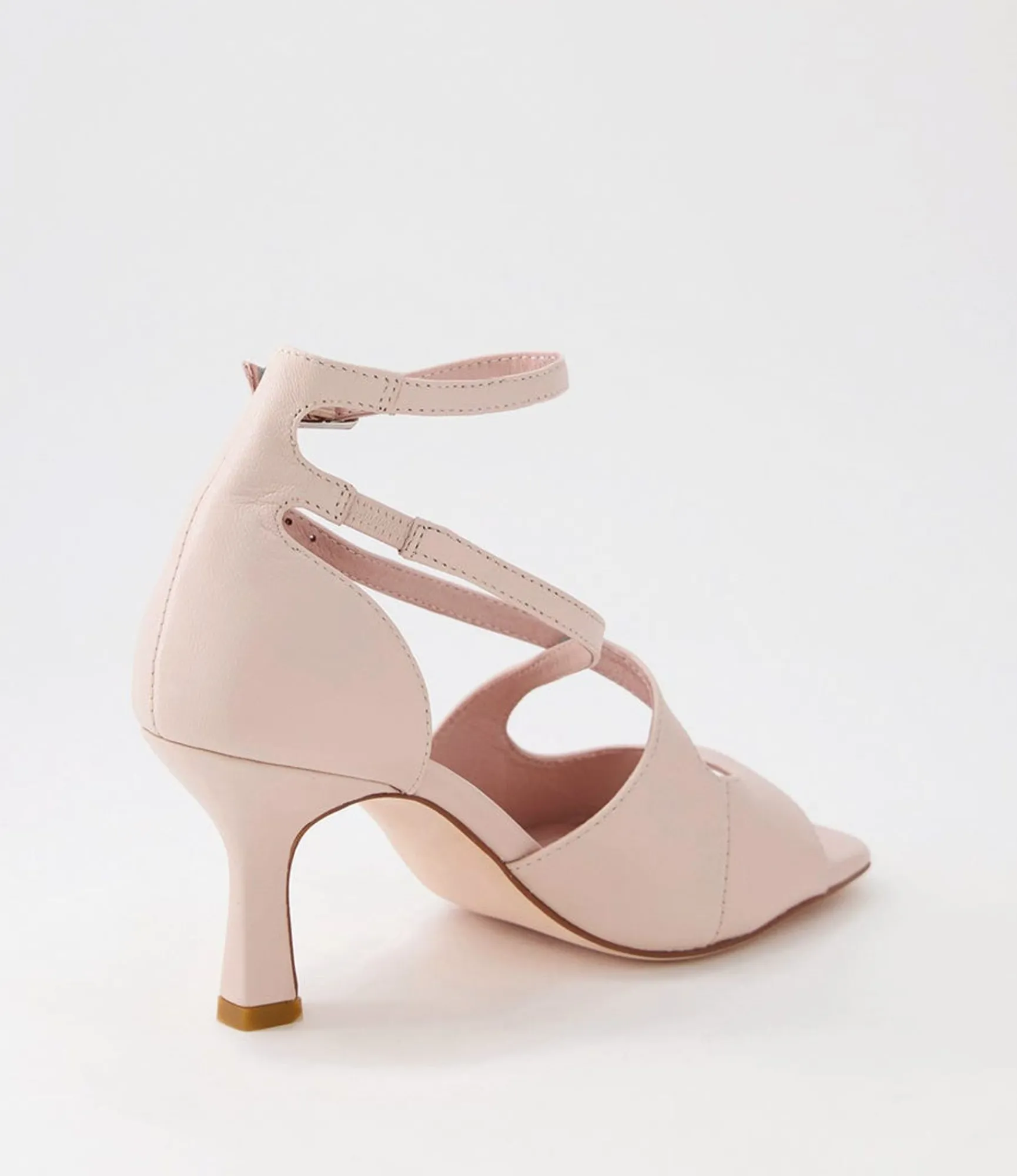 New Midas Shoes Laney Nude Leather Sandals