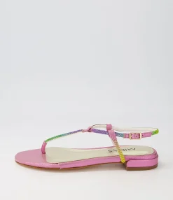 Best Sale Midas Shoes Lantana Rainbow Fabric Sandals