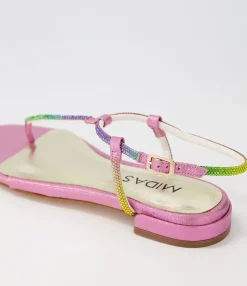 Best Sale Midas Shoes Lantana Rainbow Fabric Sandals
