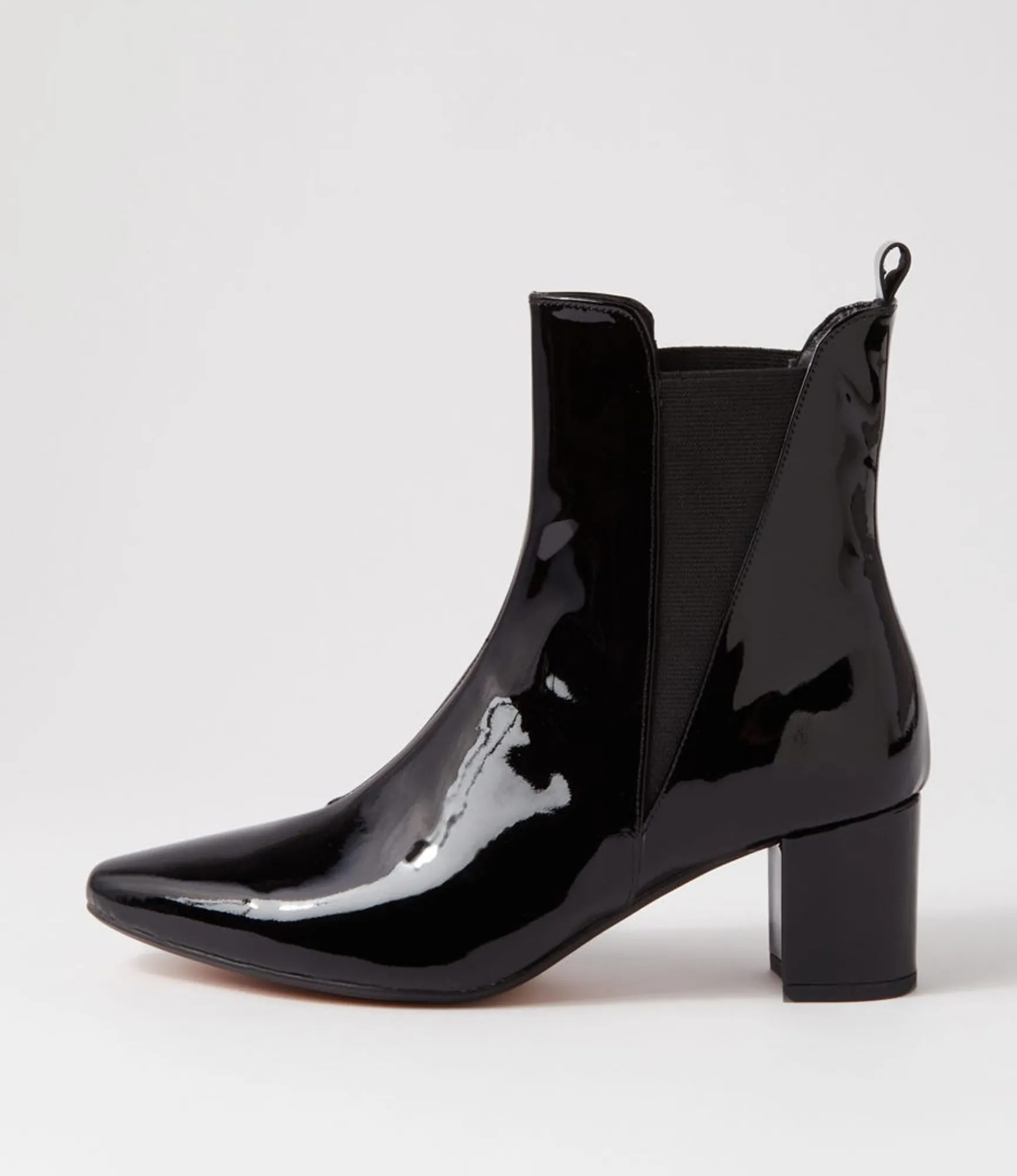 Shop Midas Shoes Larlet Black Patent Leather Chelsea Boots