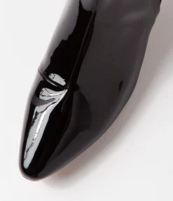 Shop Midas Shoes Larlet Black Patent Leather Chelsea Boots