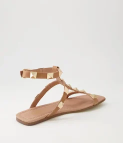 Online Midas Shoes Lavan Tan Leather Sandals