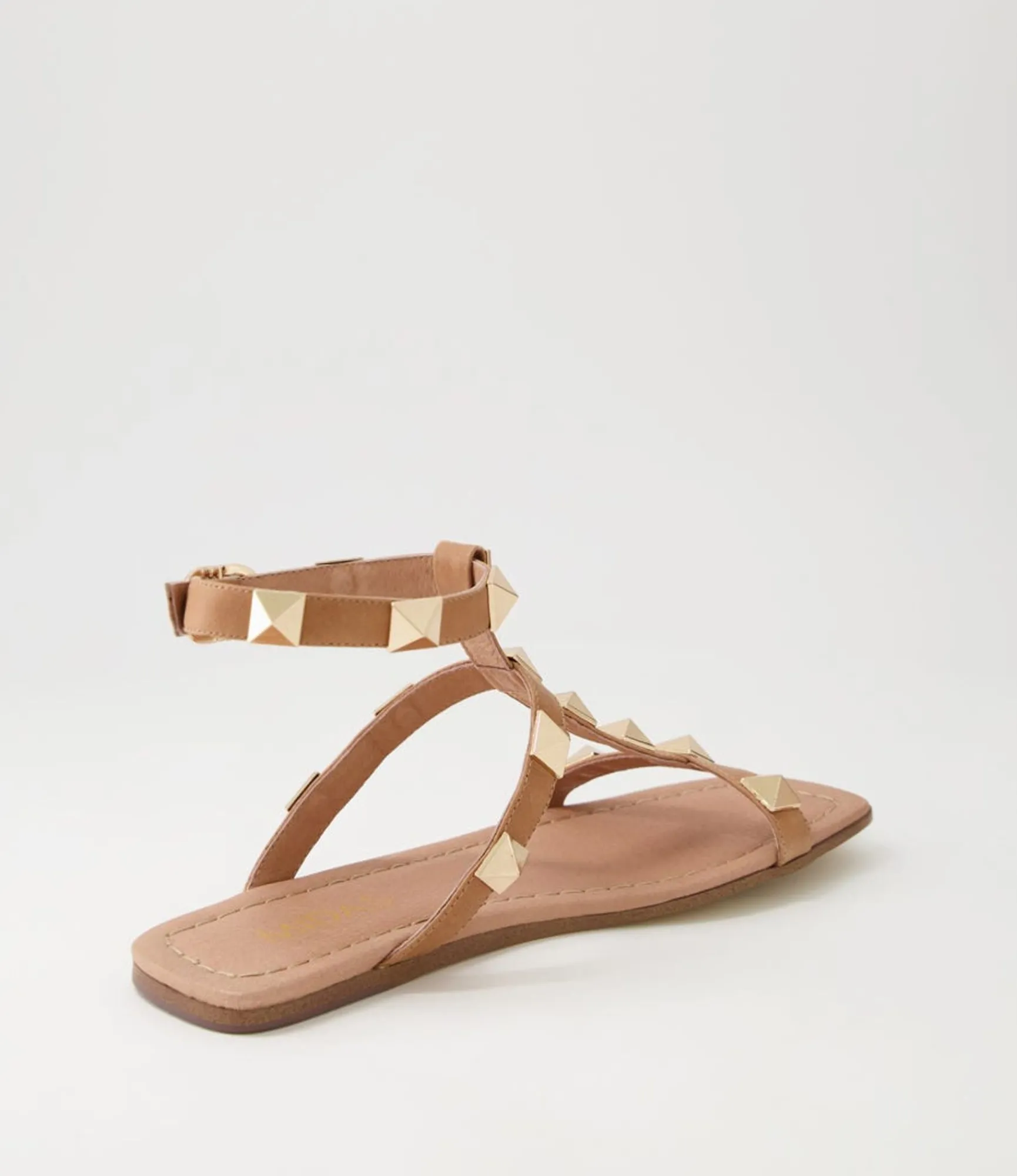 Online Midas Shoes Lavan Tan Leather Sandals