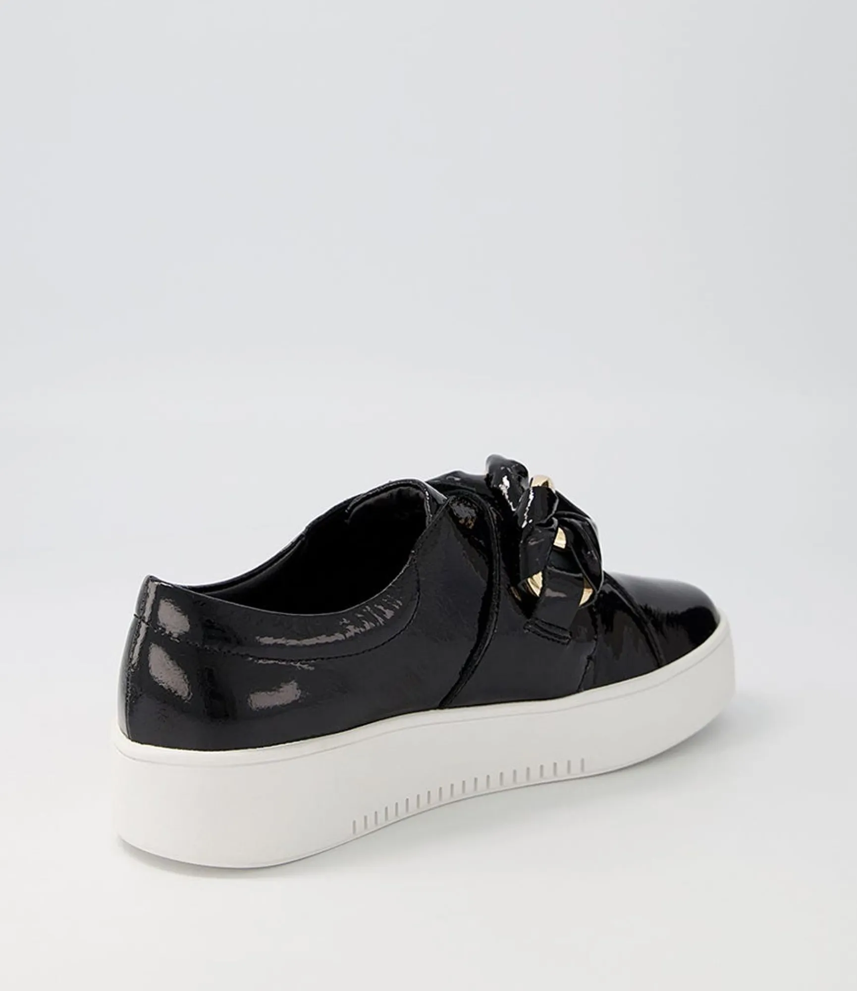 Best Sale Midas Shoes Layar Black White Patent Leather Sneakers