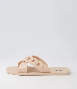 Best Sale Midas Shoes Leela Camel Jelly Slides