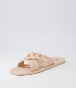 Best Sale Midas Shoes Leela Camel Jelly Slides