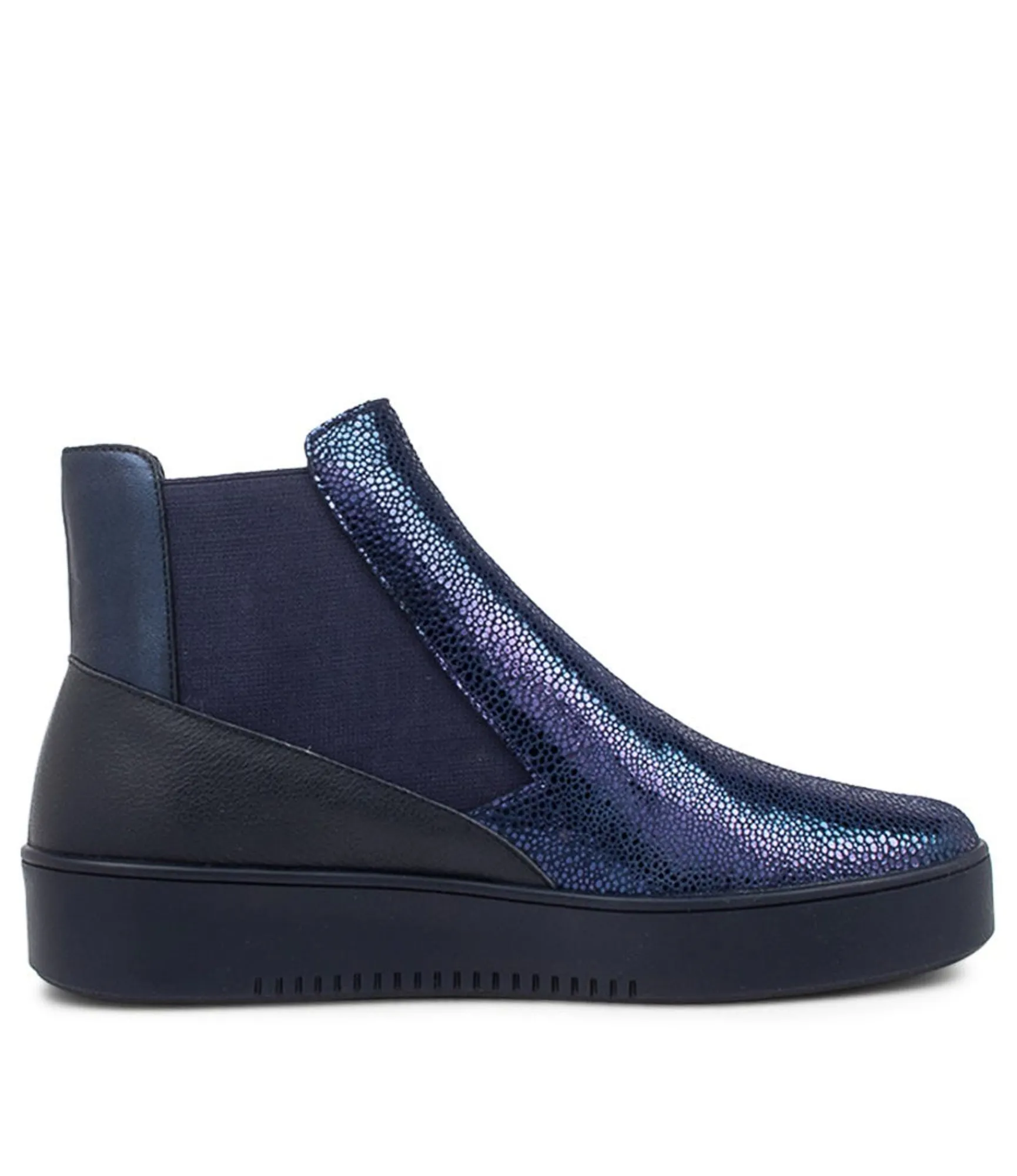 Cheap Midas Shoes Letha Navy Speckle Multi Chelsea Boots