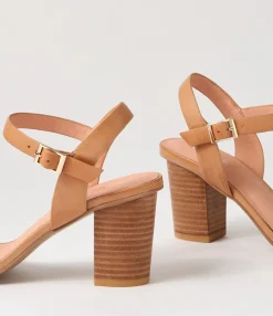 Best Midas Shoes Lippee Dark Tan Leather Sandals