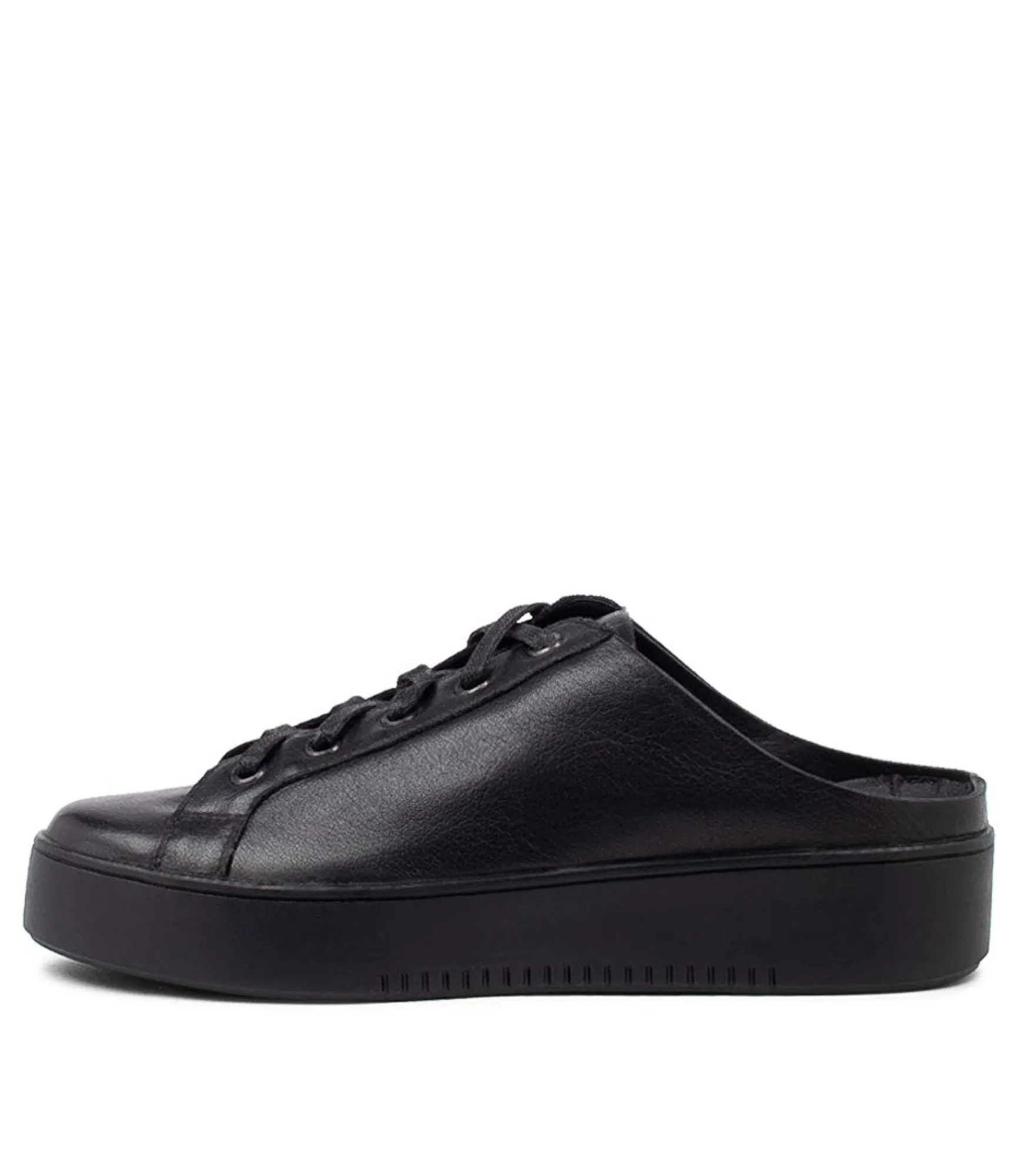 Clearance Midas Shoes Lippy Black Leather Sneakers Bs