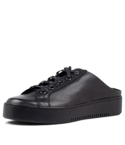 Clearance Midas Shoes Lippy Black Leather Sneakers Bs