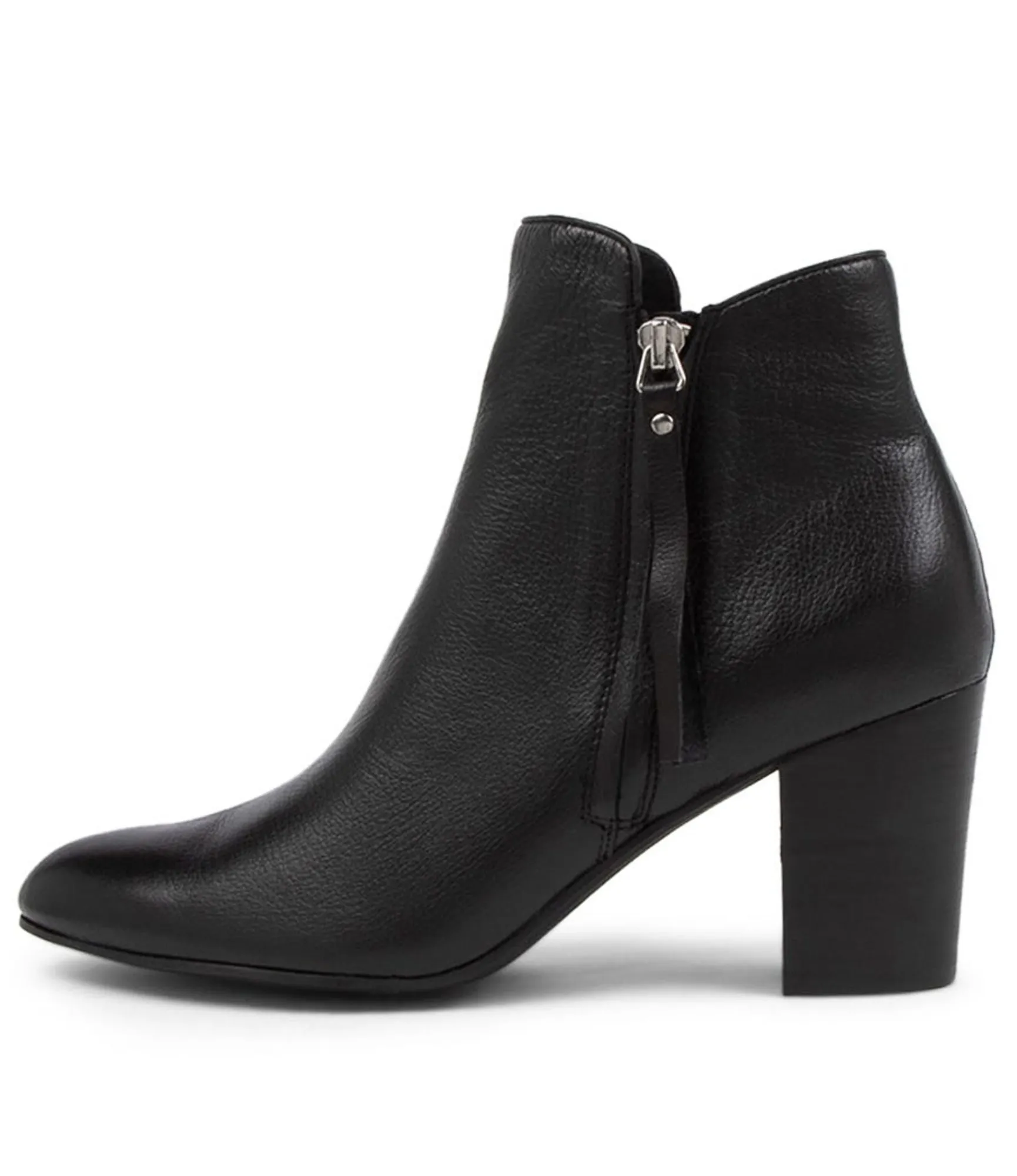 Store Midas Shoes Lizza Black Leather Ankle Boots Bh