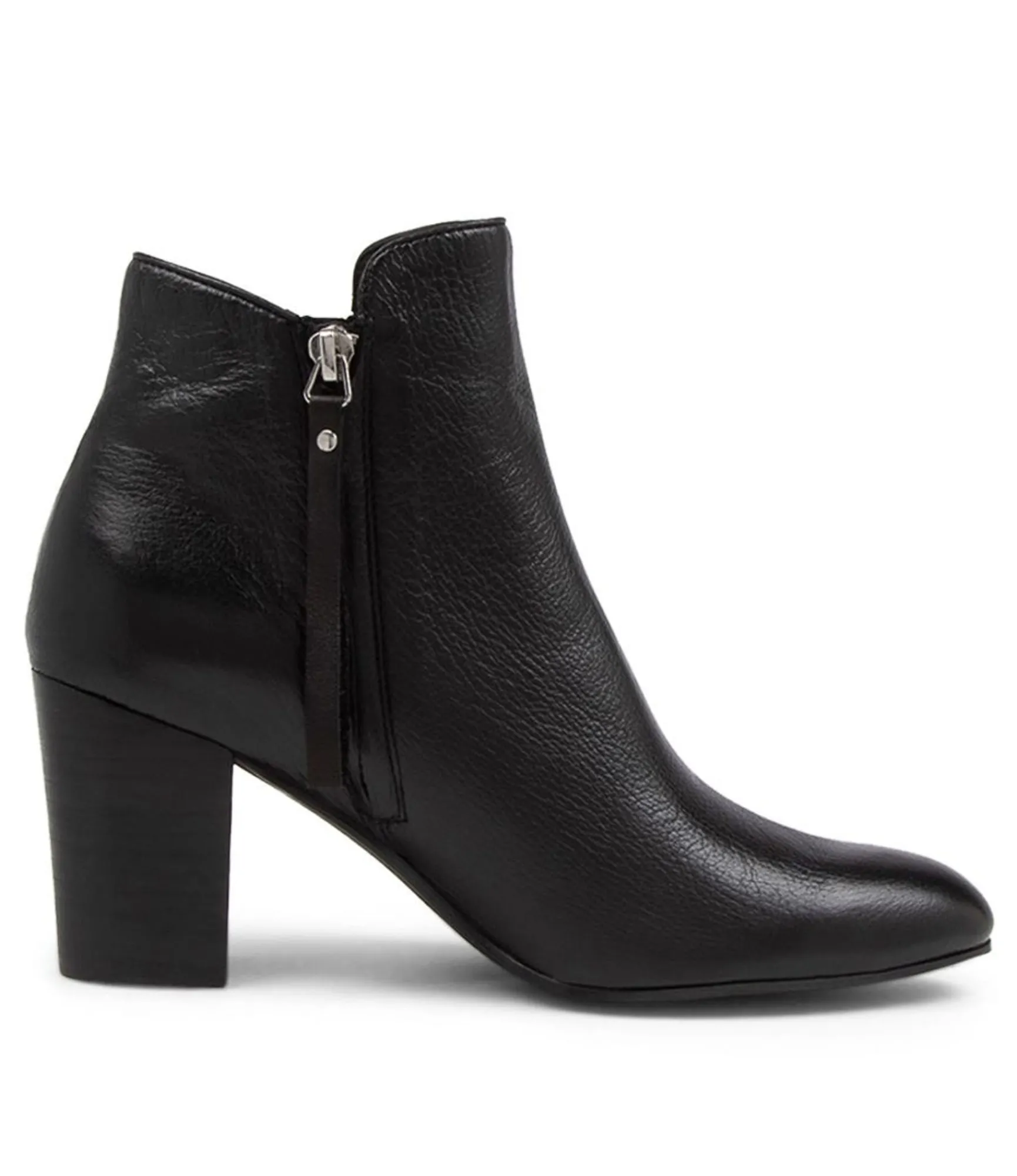 Store Midas Shoes Lizza Black Leather Ankle Boots Bh