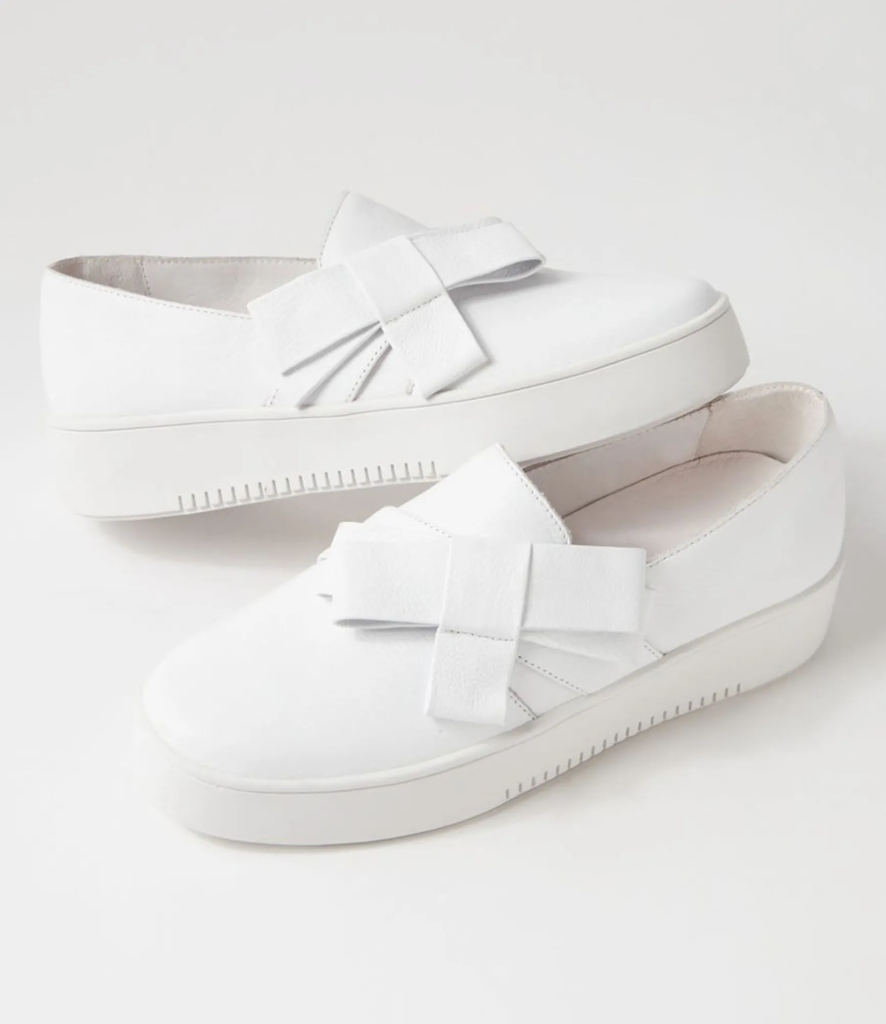 Clearance Midas Shoes Locka White Leather Sneakers