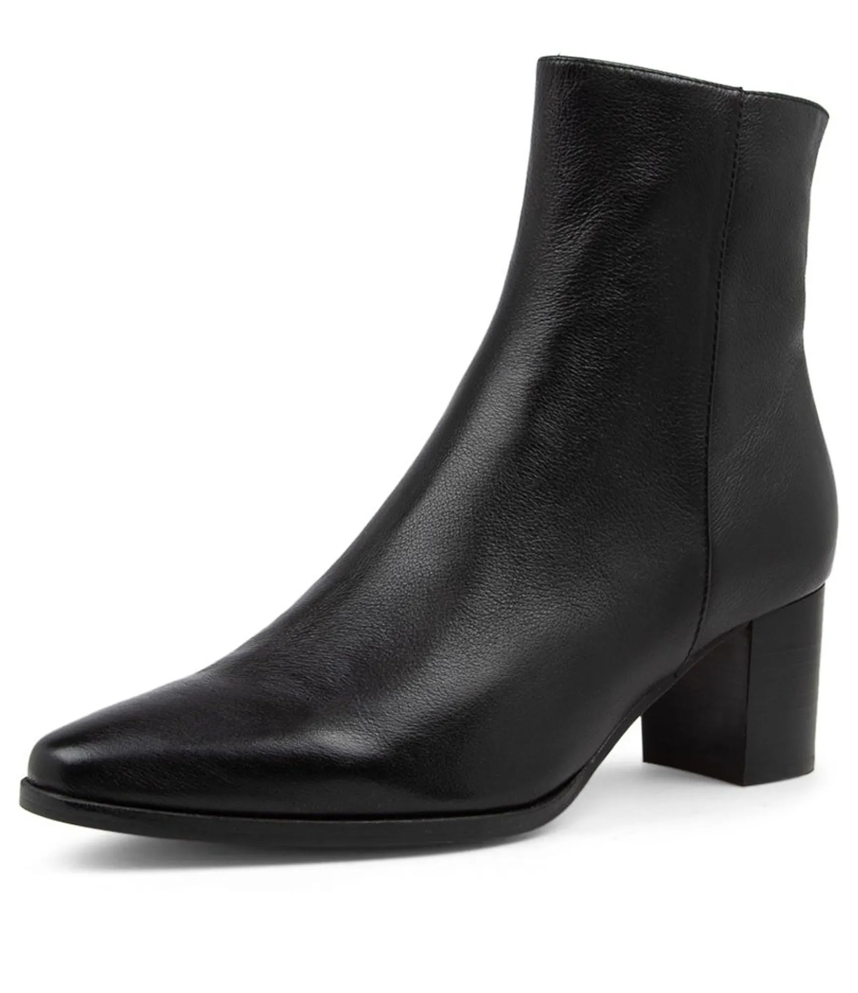 Store Midas Shoes Lola Black Leather Ankle Boots Bh