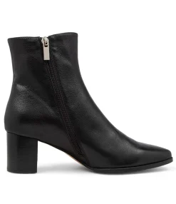 Store Midas Shoes Lola Black Leather Ankle Boots Bh