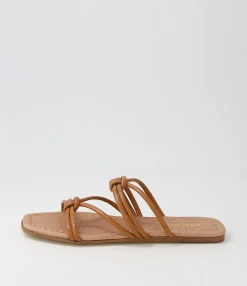 Best Midas Shoes Lolli Dark Tan Leather Sandals