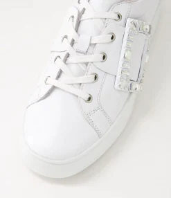 Outlet Midas Shoes Loredana White Leather Sneakers