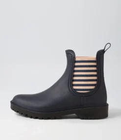 Flash Sale Midas Shoes Loren Mi Navy Stripe Gumboot
