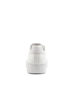 Best Sale Midas Shoes Lune White Leather Patent Sneakers