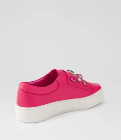 Flash Sale Midas Shoes Lunice Fuchsia Bright Leather Sneakers