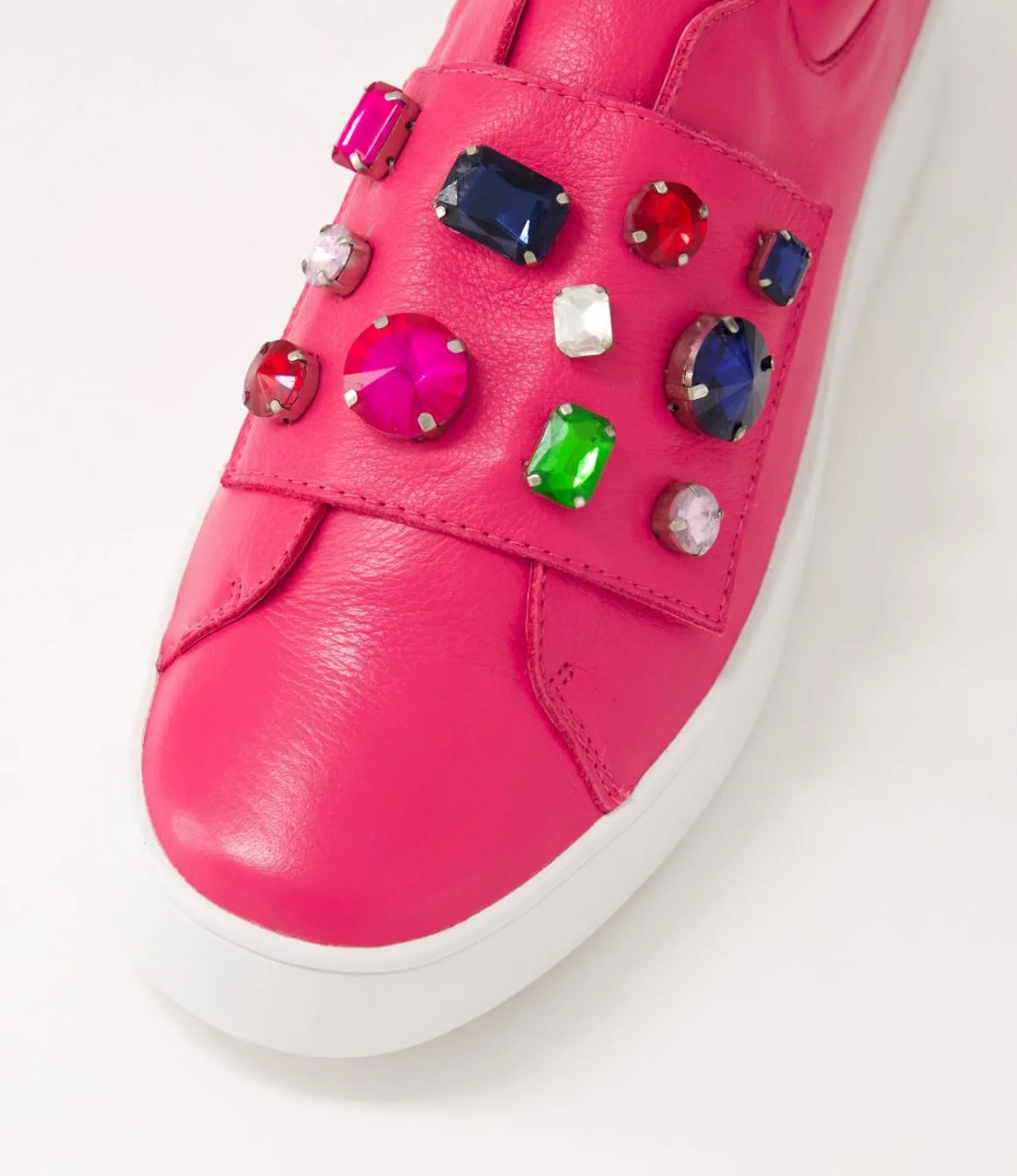 Flash Sale Midas Shoes Lunice Fuchsia Bright Leather Sneakers
