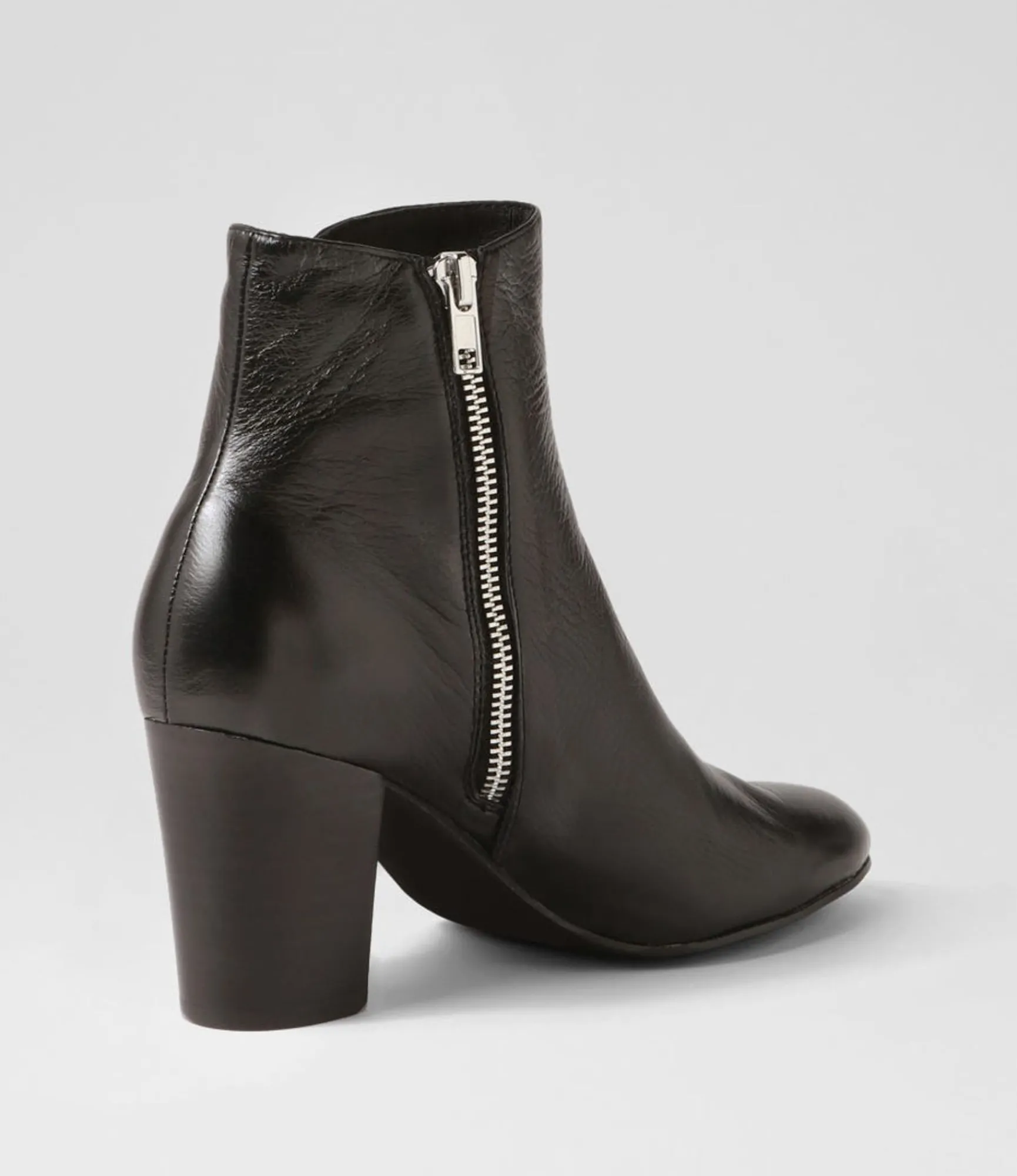 Best Midas Shoes Lyatt Black Leather Ankle Boots