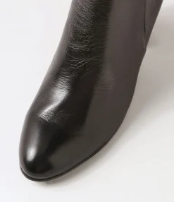 Best Midas Shoes Lyatt Black Leather Ankle Boots