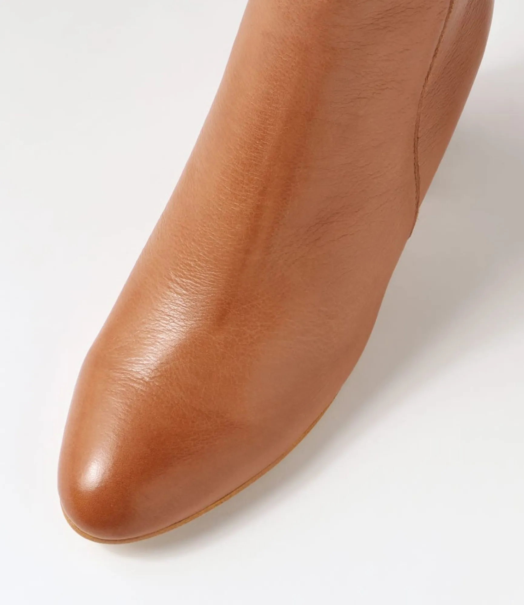 Hot Midas Shoes Lyatt Cognac Leather Ankle Boots