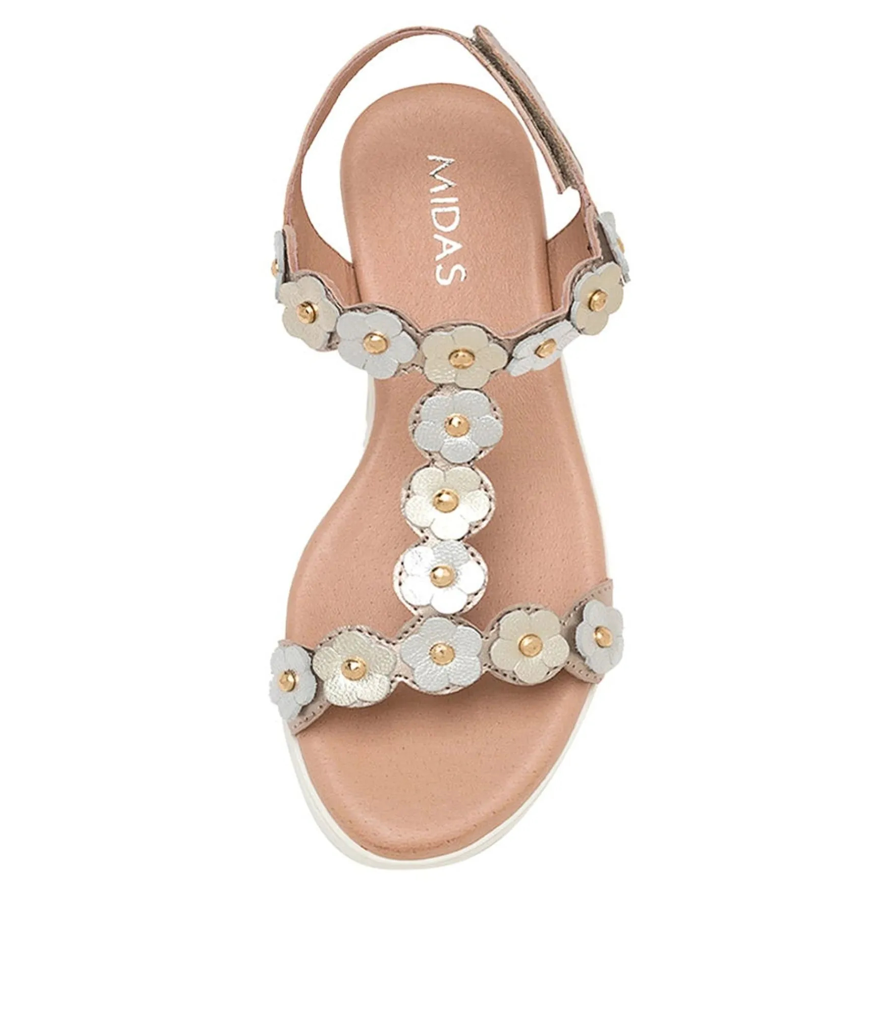 Clearance Midas Shoes Mabil Champagne Leather
